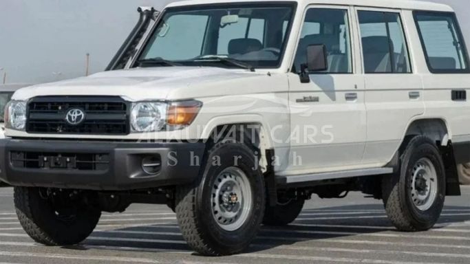 New Toyota Land Cruiser 70 Series Facelift 1, 4.2 l, 2023 in Sharjah by Nour Alnukhba Motors, White color. Other | AUTO.AE