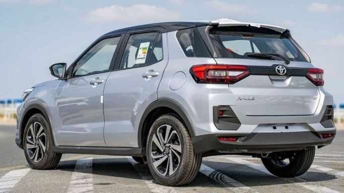 New Toyota Raize I, 1.0 l, 2023 in Sharjah by Nour Alnukhba Motors, Silver color. GCC Specs | AUTO.AE