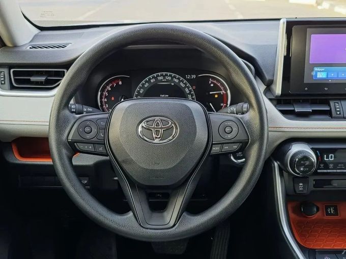 New Toyota RAV4 VI (XA60), 2.5 l, 2025 in Sharjah by Nour Alnukhba Motors, Light Blue color. GCC Specs | AUTO.AE