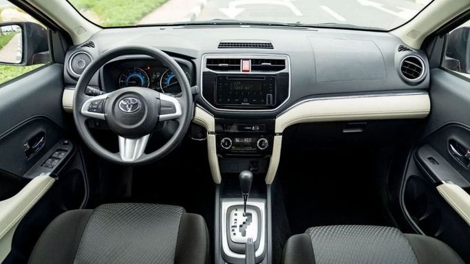 New Toyota Rush II, 1.5 l, 2023 in Sharjah by Nour Alnukhba Motors, Red color. GCC Specs | AUTO.AE