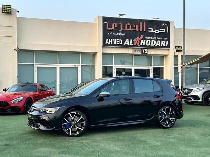 Used Volkswagen Golf R VIII, 2.0 l, 2023 in Sharjah by Ahmad alkhodari Motors, Black color. GCC Specs | AUTO.AE