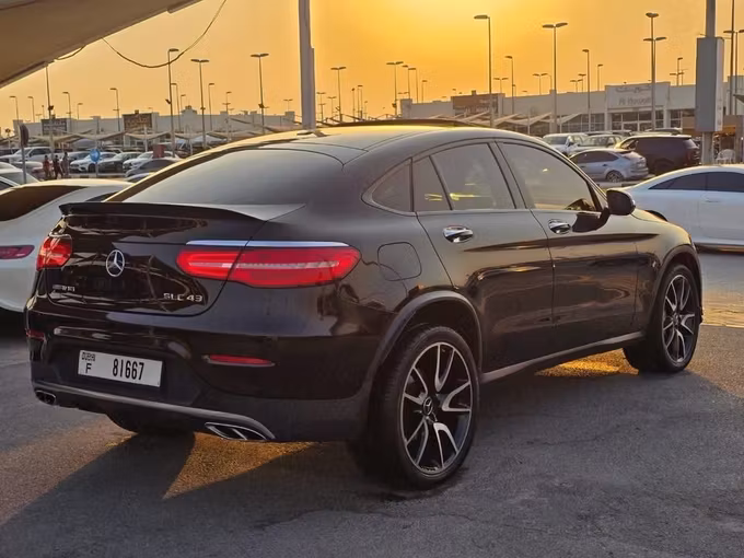 Used Mercedes-Benz GLC AMG 43 AMG I (X253) Facelift, 3.0 l, 2020 in Sharjah, Black color. American Specs | AUTO.AE