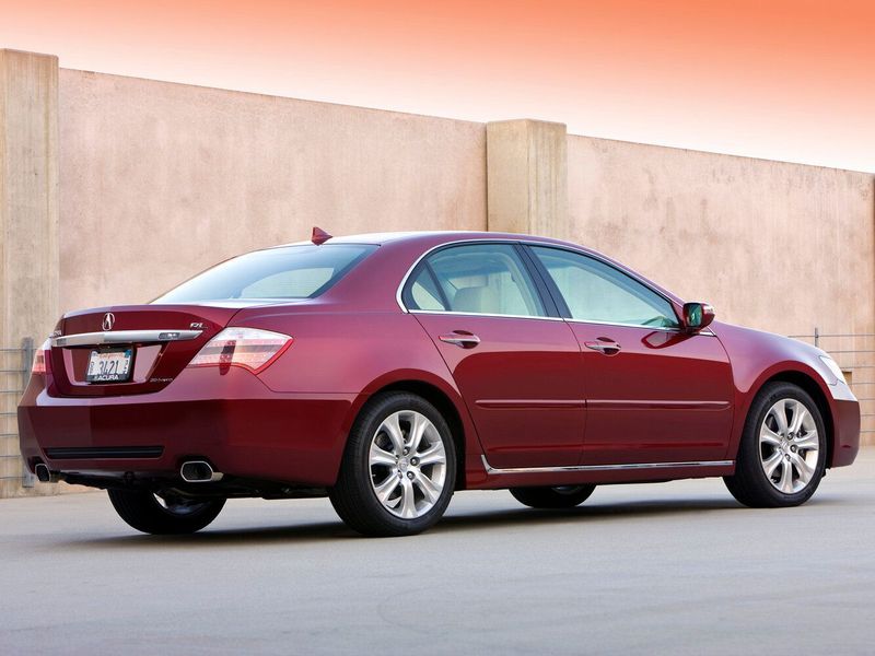 Acura RL II Рестайлинг, Седан — вид сзади справа