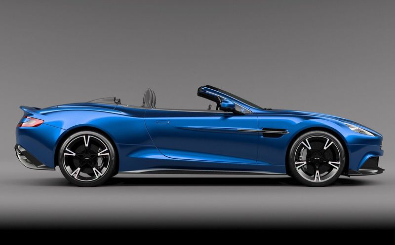 Aston Martin Vanquish ثانياً، رودستر Volante S — منظر من الجانب الأيمن