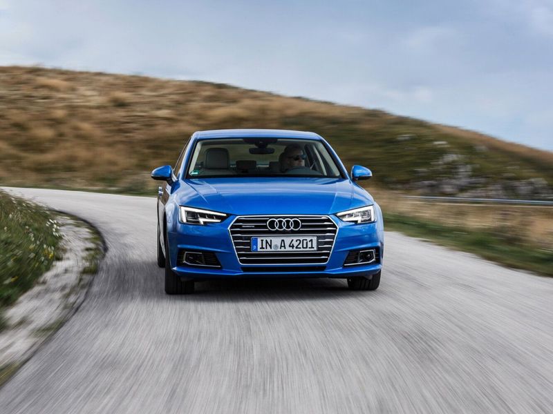 Audi A4 V (B9)، سيدان — منظر أمامي
