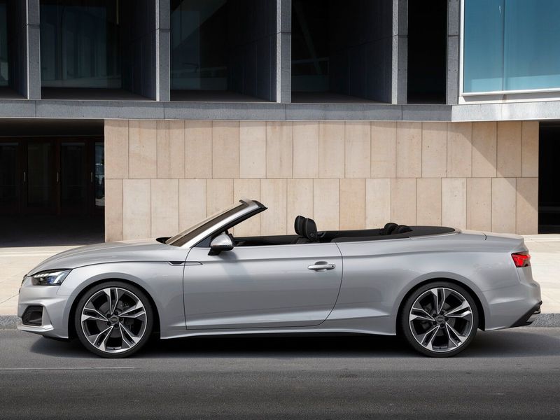 Audi A5 II (F5) Рестайлинг, Кабриолет — вид слева
