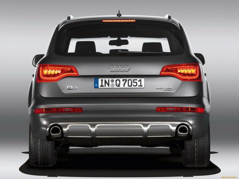 Audi Q7 I (4L) Рестайлинг, Внедорожник 5 дв. — вид сзади