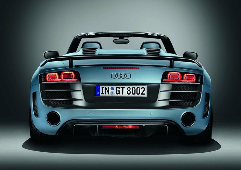 Audi R8 I (Typ 42), Кабриолет GT Spyder — вид сзади