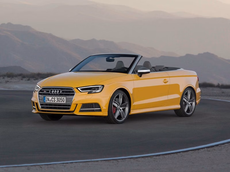 Audi S3 فيس ليفت III (8 فولت)، قابلة للتحويل — منظر أمامي أيسر