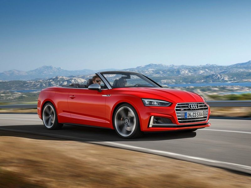 Audi S5 II (F5), Кабриолет — вид спереди справа