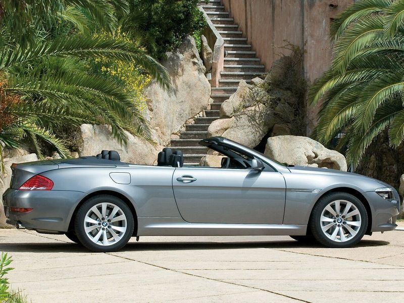 BMW 6 Series فيس ليفت الثاني (E63/E64)، قابلة للتحويل — منظر من الجانب الأيسر