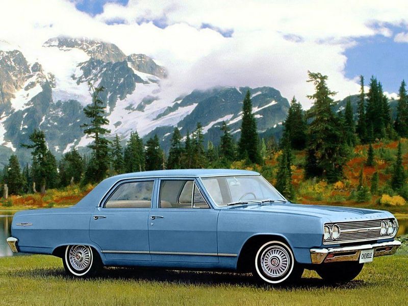 Chevrolet Chevelle I, Седан — вид спереди слева