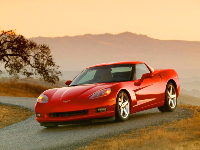 Chevrolet Corvette C6، تارغا — منظر أمامي أيمن