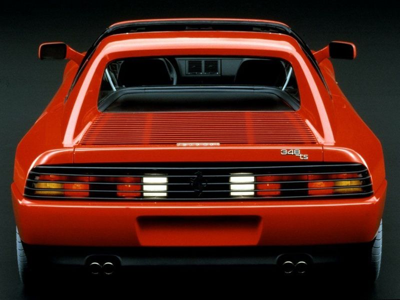Ferrari 348, Тарга — вид сзади