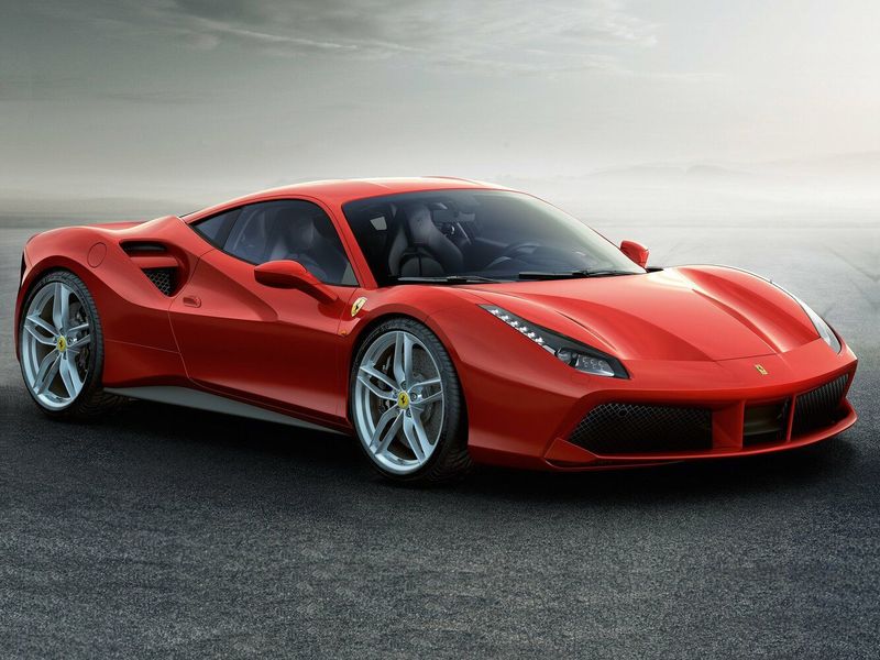 Ferrari 488, Купе GTB — вид спереди справа