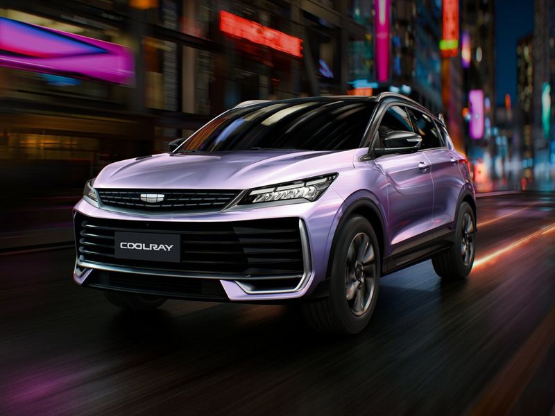 Geely Coolray I تجميل الوجه 2، دفع رباعي 5 أبواب — منظر أمامي أيسر