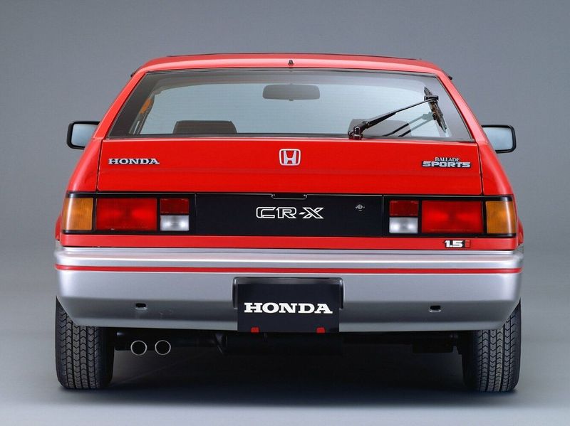 Honda Ballade II, Хэтчбек 3 дв. — вид сзади
