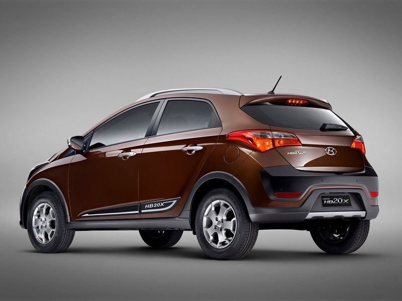 Hyundai HB20 I, Хэтчбек 5 дв. X — вид сзади в три четверти