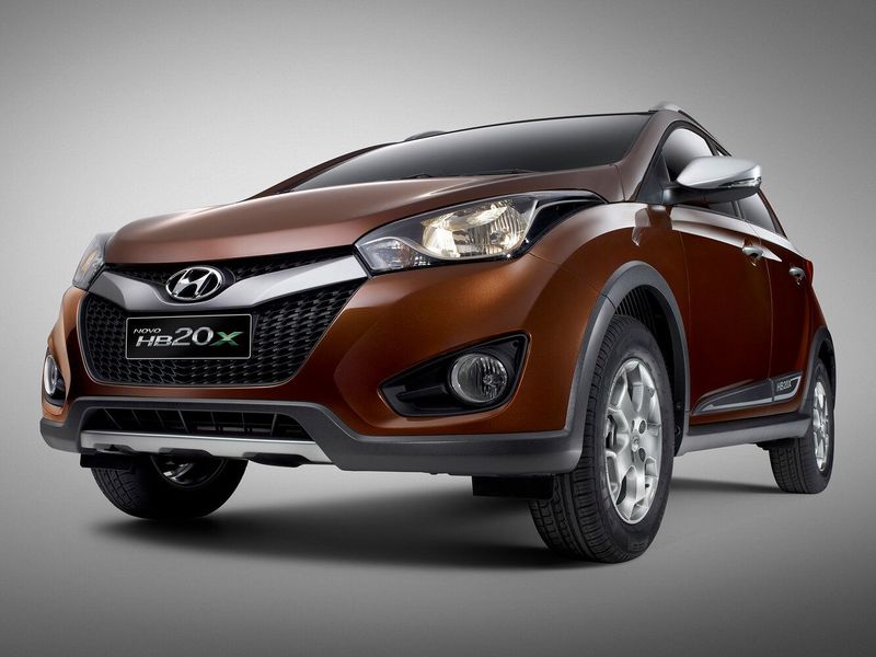 Hyundai HB20 I, Хэтчбек 5 дв. X — вид спереди в три четверти