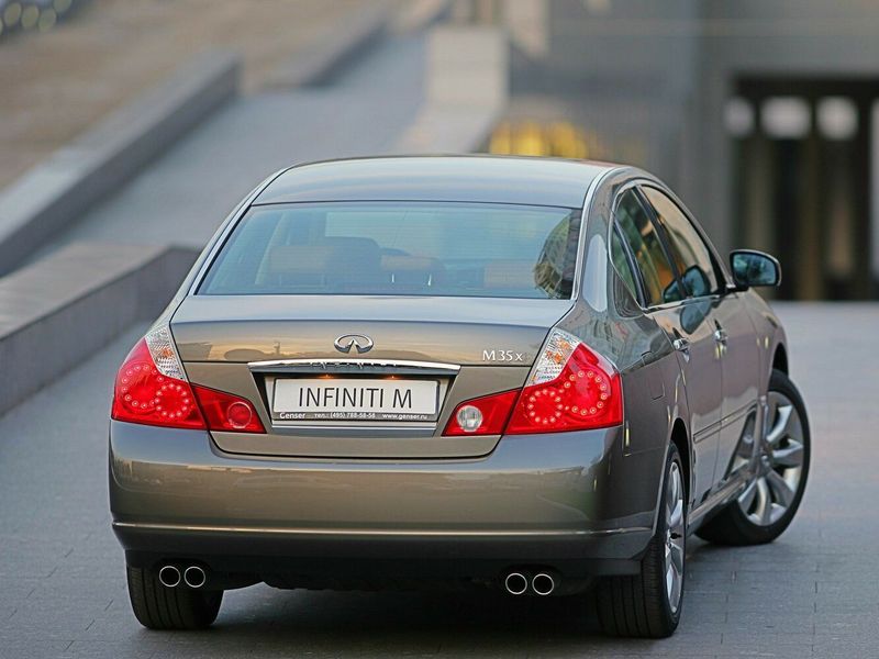 Infiniti M ثالثاً، سيدان — منظر خلفي أيمن