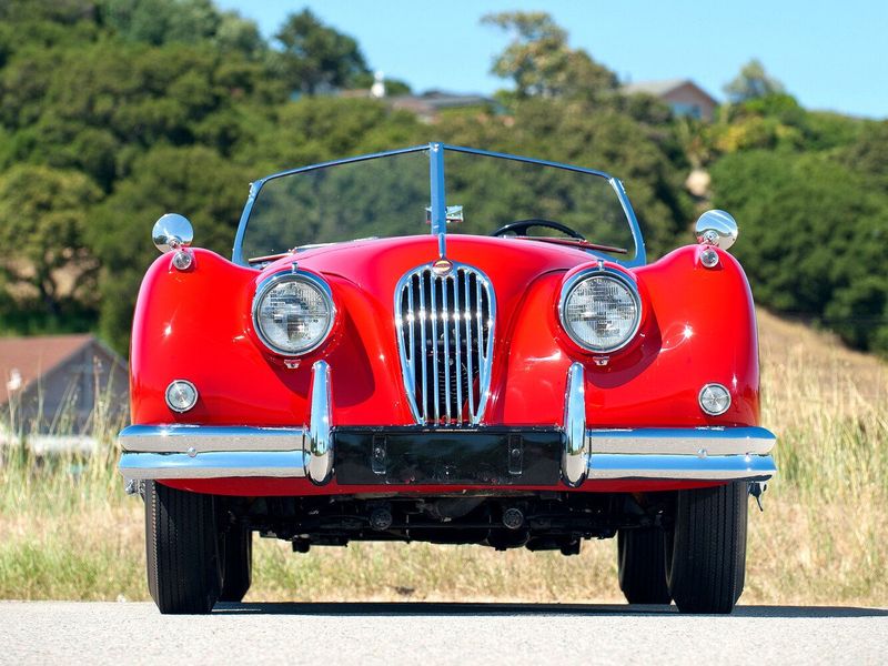 Jaguar XK XK140, Родстер — вид спереди