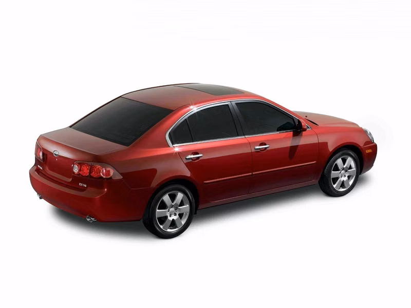 Kia Optima ثانياً، سيدان — منظر خلفي أيمن
