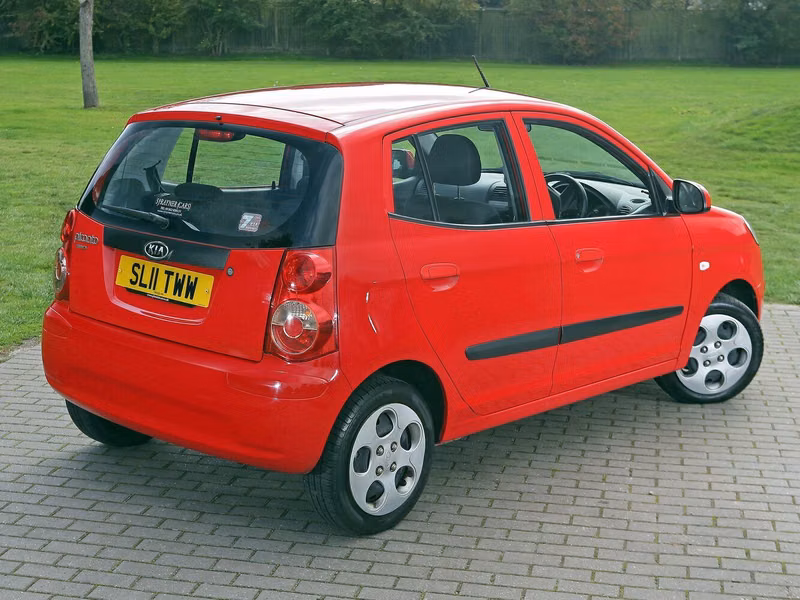Kia Picanto أنا فيس ليفت، هاتشباك 5 أبواب — منظر خلفي أيمن