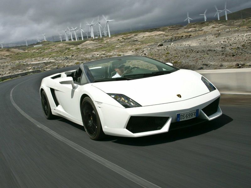 Lamborghini Gallardo أنا فيس ليفت، رودستر — منظر أمامي أيمن