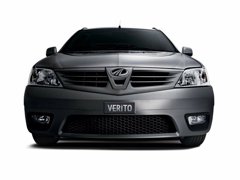 Mahindra Verito I, Седан — вид спереди