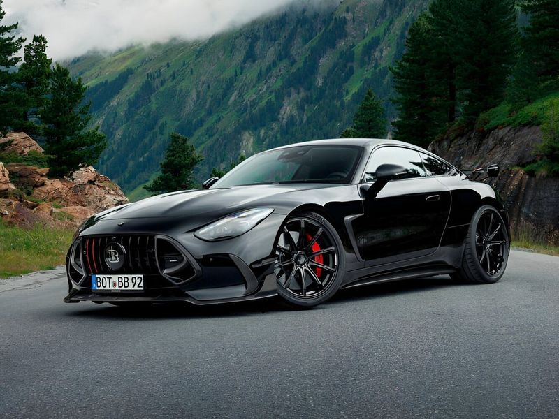 Mercedes-Benz AMG GT ثانياً، كوبيه Brabus 1000 — منظر أمامي أيسر