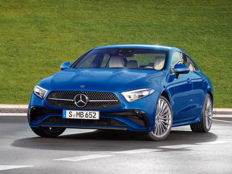Mercedes-Benz CLS عملية فيس ليفت III (C257) III (C257)، سيدان — منظر أمامي بزاوية ثلاثة أرباع