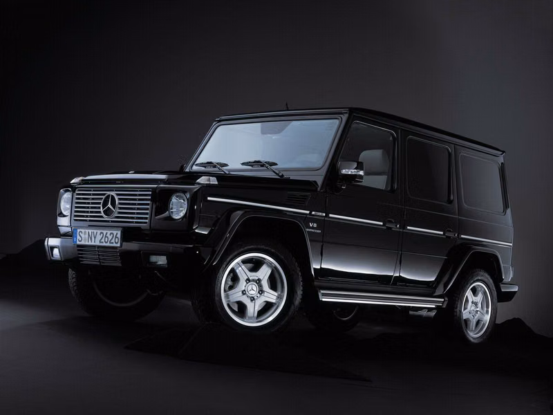 Mercedes-Benz G-Class AMG ط (W463)، دفع رباعي 5 أبواب — منظر أمامي أيمن