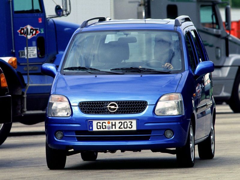 Opel Agila A، ميكرو فان — منظر أمامي