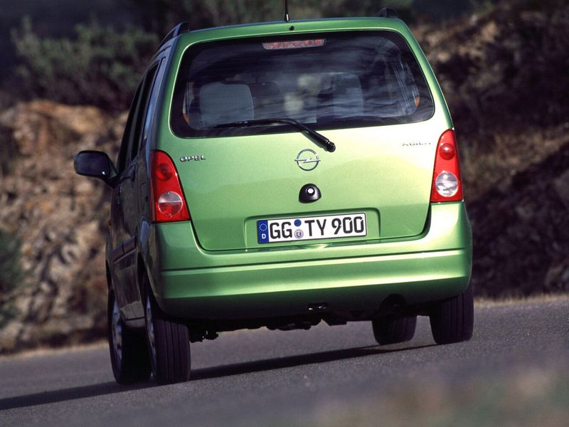 Opel Agila A، ميكرو فان — منظر خلفي