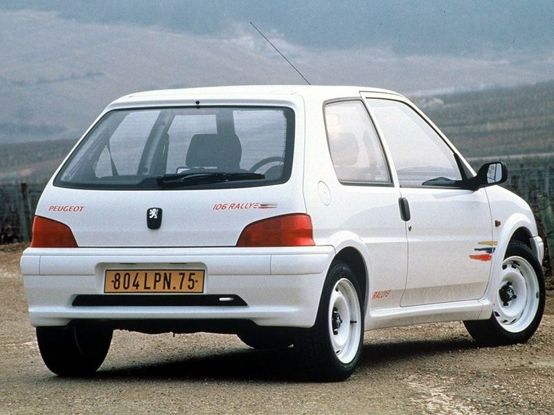 Peugeot 106 I Рестайлинг, Хэтчбек 3 дв. — вид сзади справа