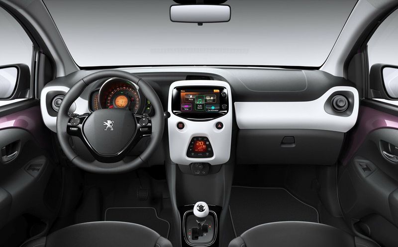 Peugeot 108, Хэтчбек 3 дв. — передняя панель