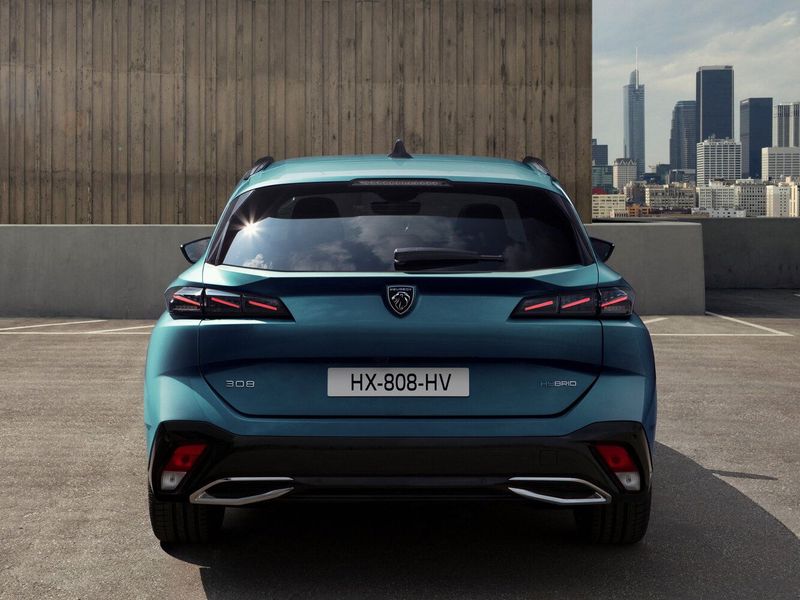 Peugeot 308 III, Универсал 5 дв. — вид сзади