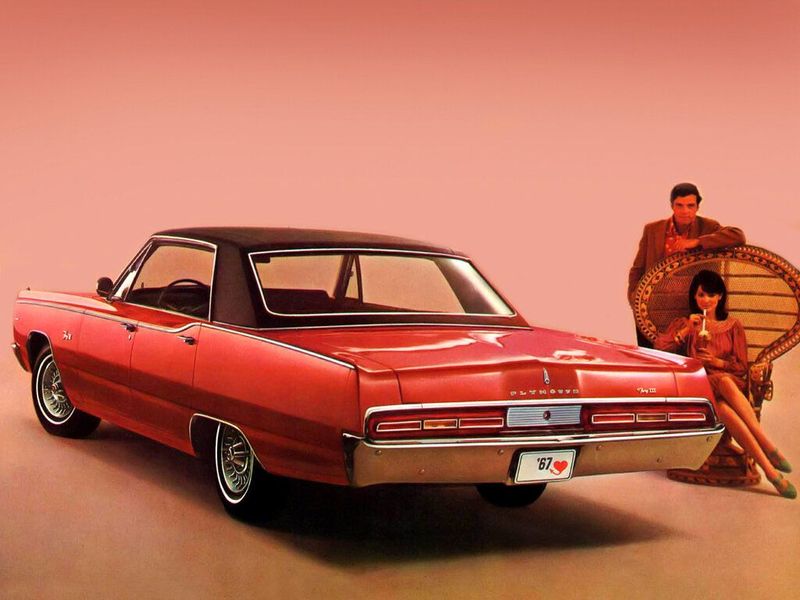 Plymouth Fury IV, Седан-хардтоп — вид сзади в три четверти