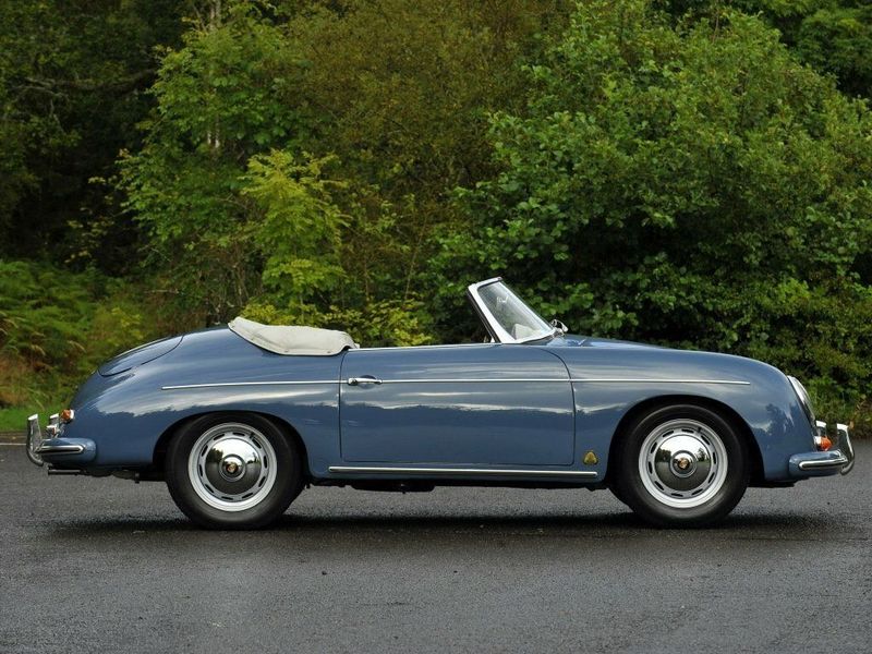 Porsche 356 II (A), Кабриолет — вид слева