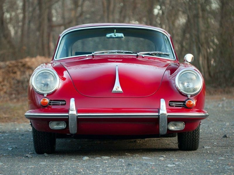 Porsche 356 رابعاً (ج)، كوبيه — منظر أمامي