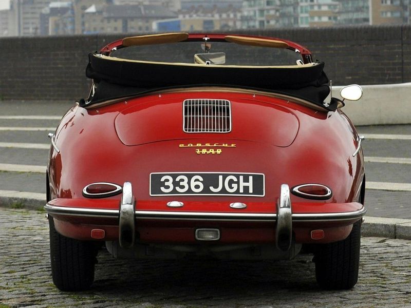 Porsche 356 III (B), Кабриолет — вид сзади