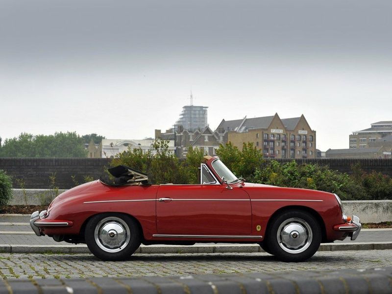 Porsche 356 III (B), Кабриолет — вид справа