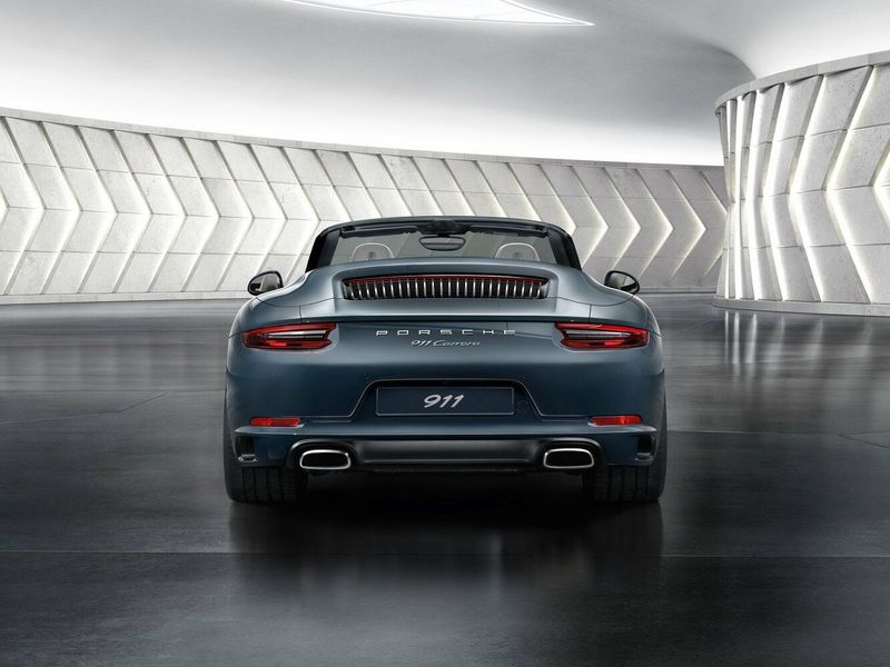 Porsche 911 VII (991.2) Рестайлинг, Кабриолет — вид сзади