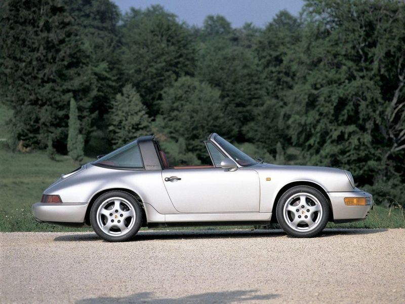 Porsche 911 III (964), Кабриолет — вид слева