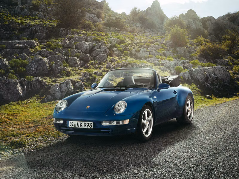 Porsche 911 IV (993), Кабриолет — вид спереди справа