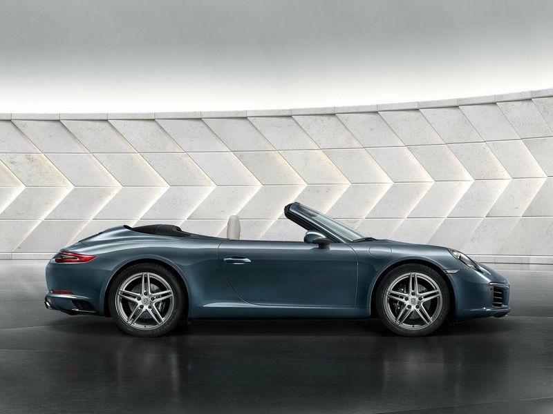 Porsche 911 VII (991.2) Рестайлинг, Кабриолет — вид справа
