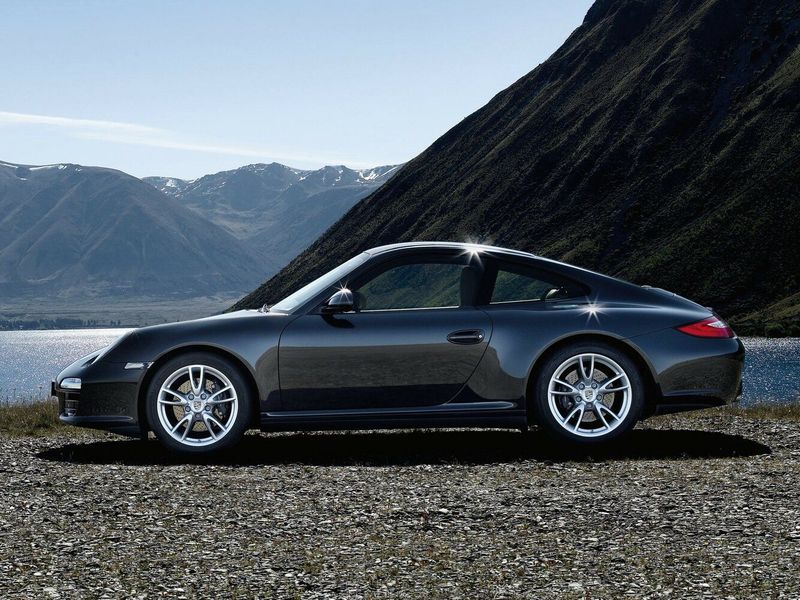Porsche 911 VI (997) Рестайлинг, Купе — вид слева