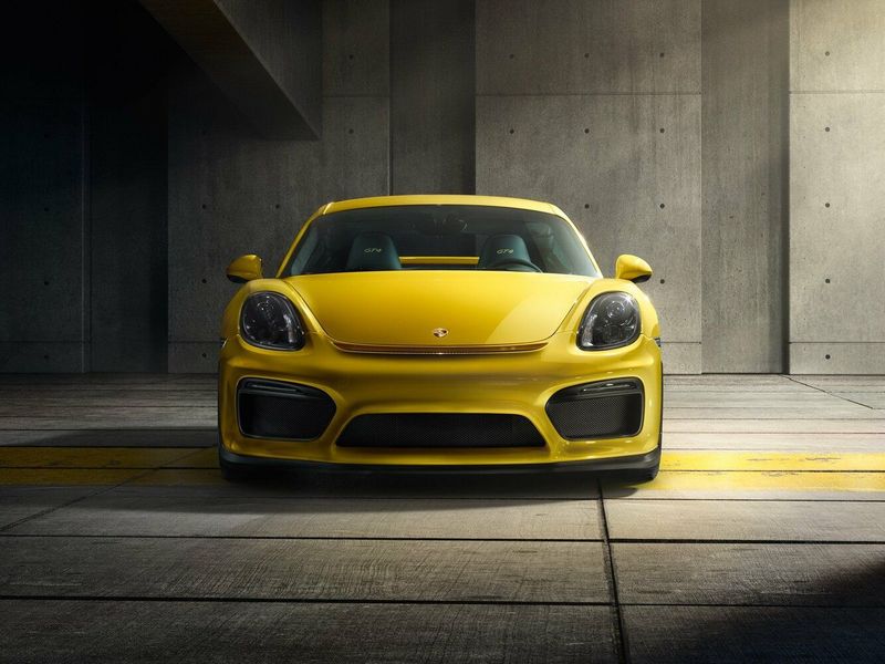 Porsche Cayman GT4 I (981)، كوبيه — منظر أمامي