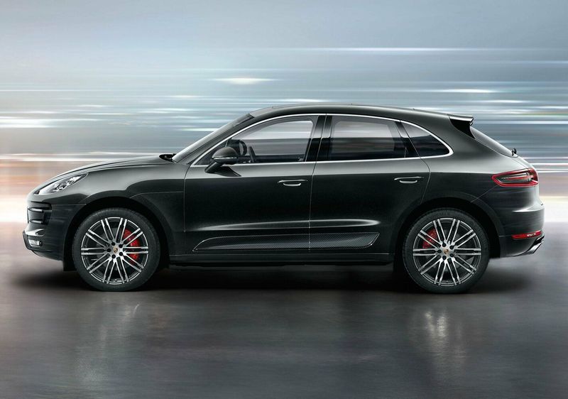 Porsche Macan I، دفع رباعي 5 أبواب — منظر من الجانب الأيسر