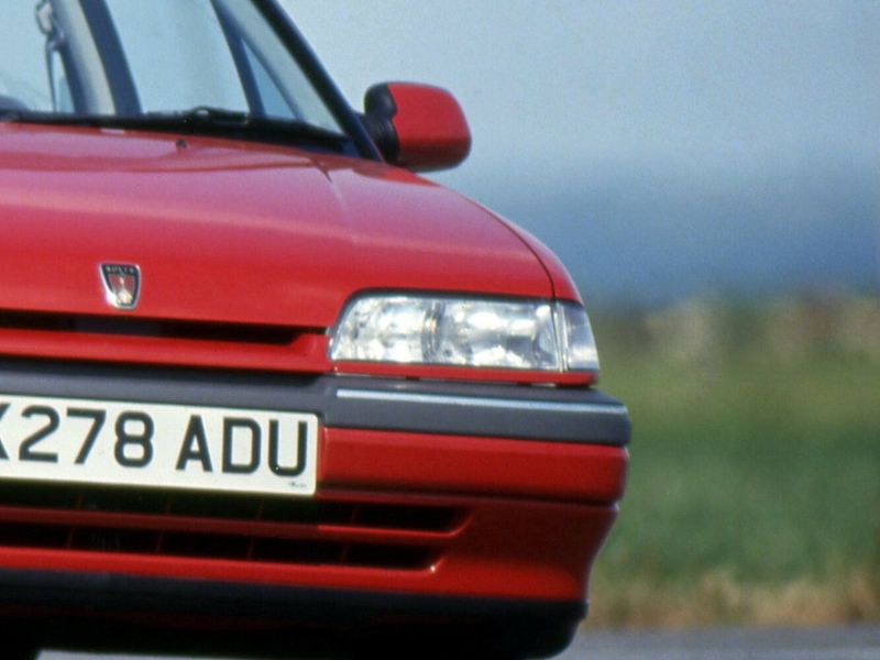Rover 200 عملية فيس ليفت II (R8)، قابلة للتحويل — منظر أمامي بزاوية ثلاثة أرباع